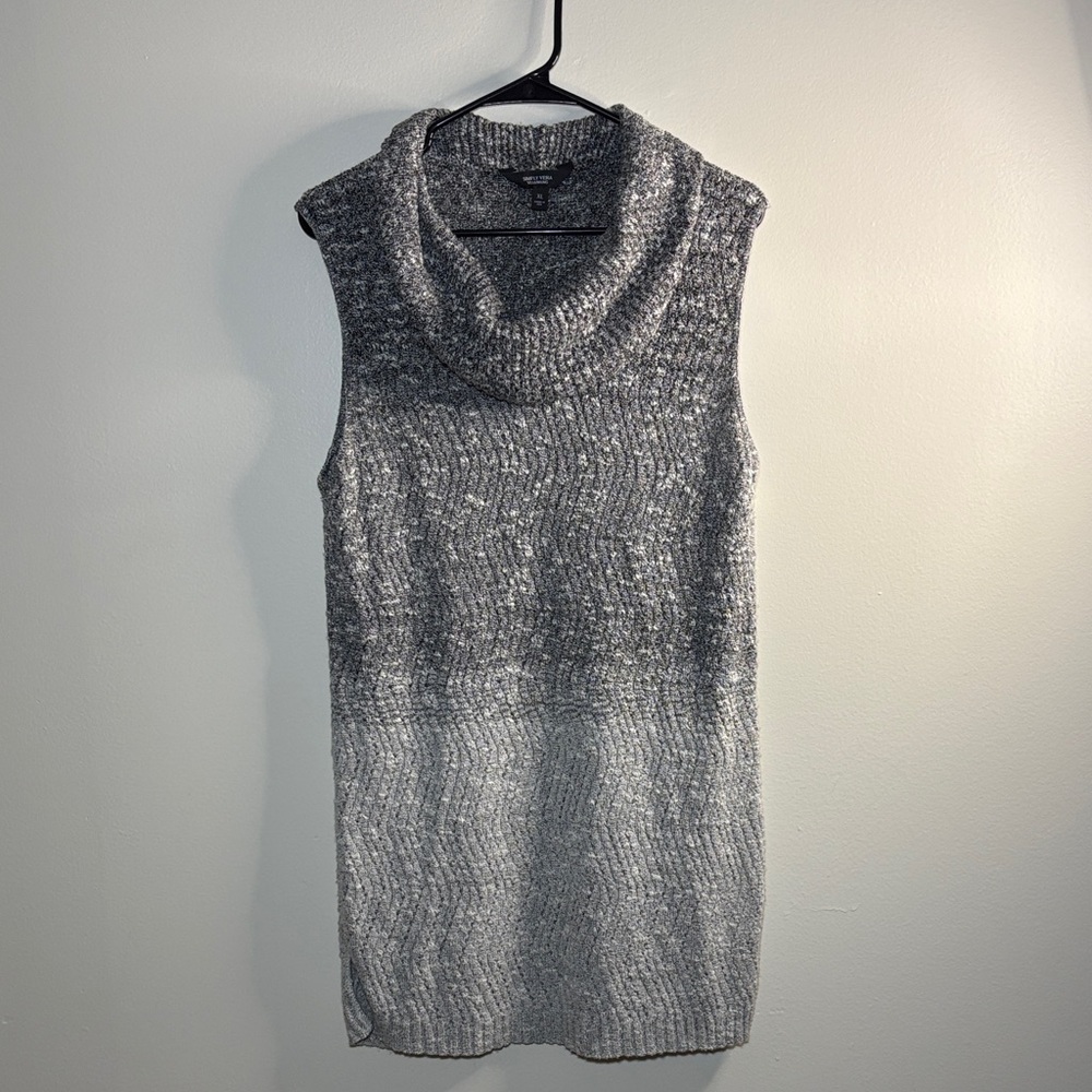 Simply Vera Vera Wang Gray Cowl Neck Sweater